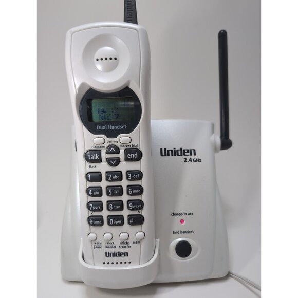 Uniden DXI3086-2 2.4GHz Cordless Phone Base w/ Two Handsets Vintage 2003 - Picture 2 of 16